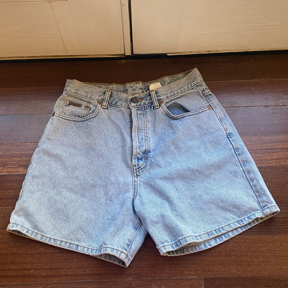 Vintage Light Wash Denim Calvin Klein Shorts